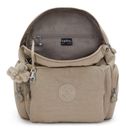 kipling Basic City Zip Backpack S Soft Taupe kipling Basic City Zip Backpack S Soft Taupe