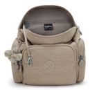 kipling Basic City Zip Mini Backpack Soft Taupe kipling Basic City Zip Mini Backpack Soft Taupe