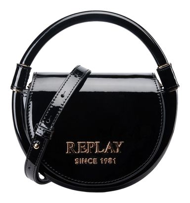 REPLAY Handbag Shiny Black