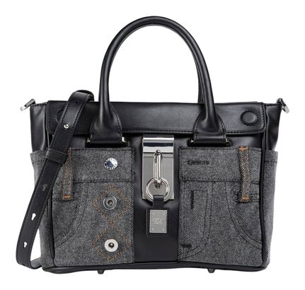 REPLAY Handbag Washed Black + Black