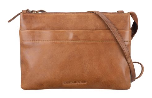 GREENBURRY Colombiana RV Shoulderbag 3 Zip M Nougat GREENBURRY Colombiana RV Shoulderbag 3 Zip M Nougat