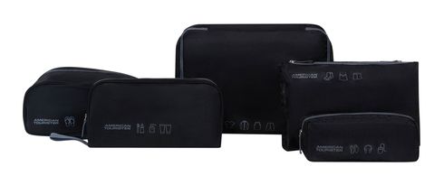 American Tourister Packing Organizers 5 Pcs Black / Grey American Tourister Packing Organizers 5 Pcs Black / Grey