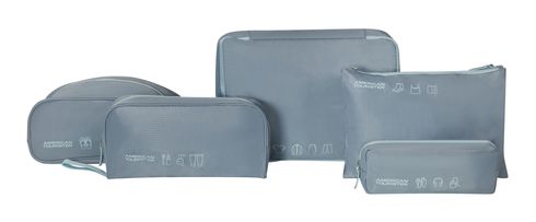 American Tourister Packing Organizers 5 Pcs Stone Blue / Blue