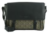 Calvin Klein Emblem Flap Bag Lotus Beige / Black Calvin Klein Emblem Flap Bag Lotus Beige / Black