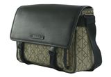Calvin Klein Emblem Flap Bag Lotus Beige / Black Calvin Klein Emblem Flap Bag Lotus Beige / Black