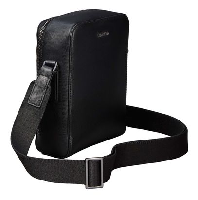 Calvin Klein Emblem HW Reporter Bag Black