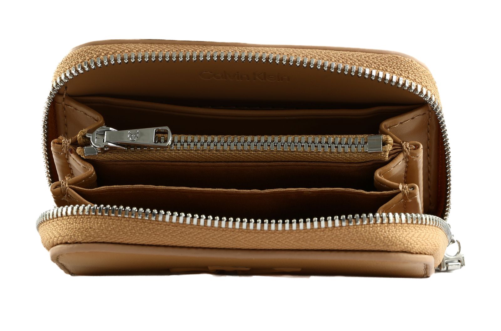 Calvin Klein Block CK Medium Zip Around Wallet Tannin Calvin Klein Block CK Medium Zip Around Wallet Tannin