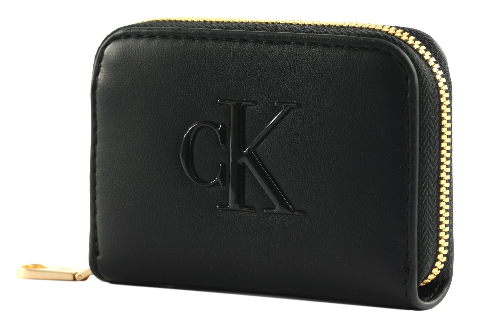 Calvin Klein Block CK Medium Zip Around Wallet Black