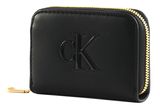 Calvin Klein Block CK Medium Zip Around Wallet Black Calvin Klein Block CK Medium Zip Around Wallet Black