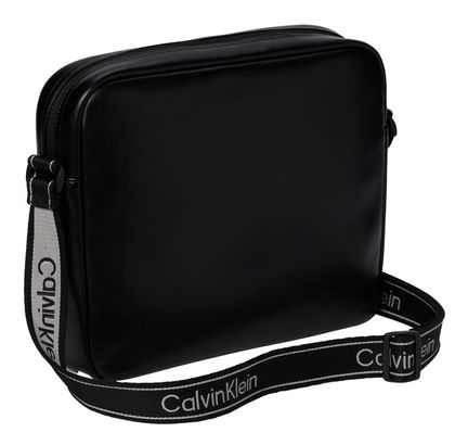 Calvin Klein Bold Logo Webbing Flight Bag Black