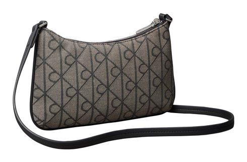 Calvin Klein Emblem Jacquard Convertible Mini Bag Lotus Beige / Black