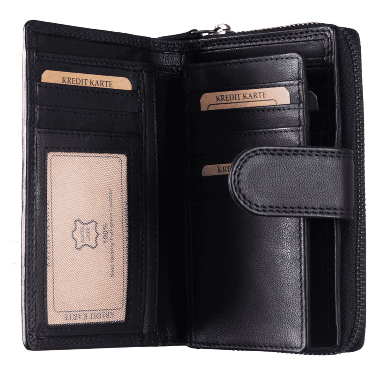 GREENBURRY Fiorentina RV Wallet RFID M Black GREENBURRY Fiorentina RV Wallet RFID M Black