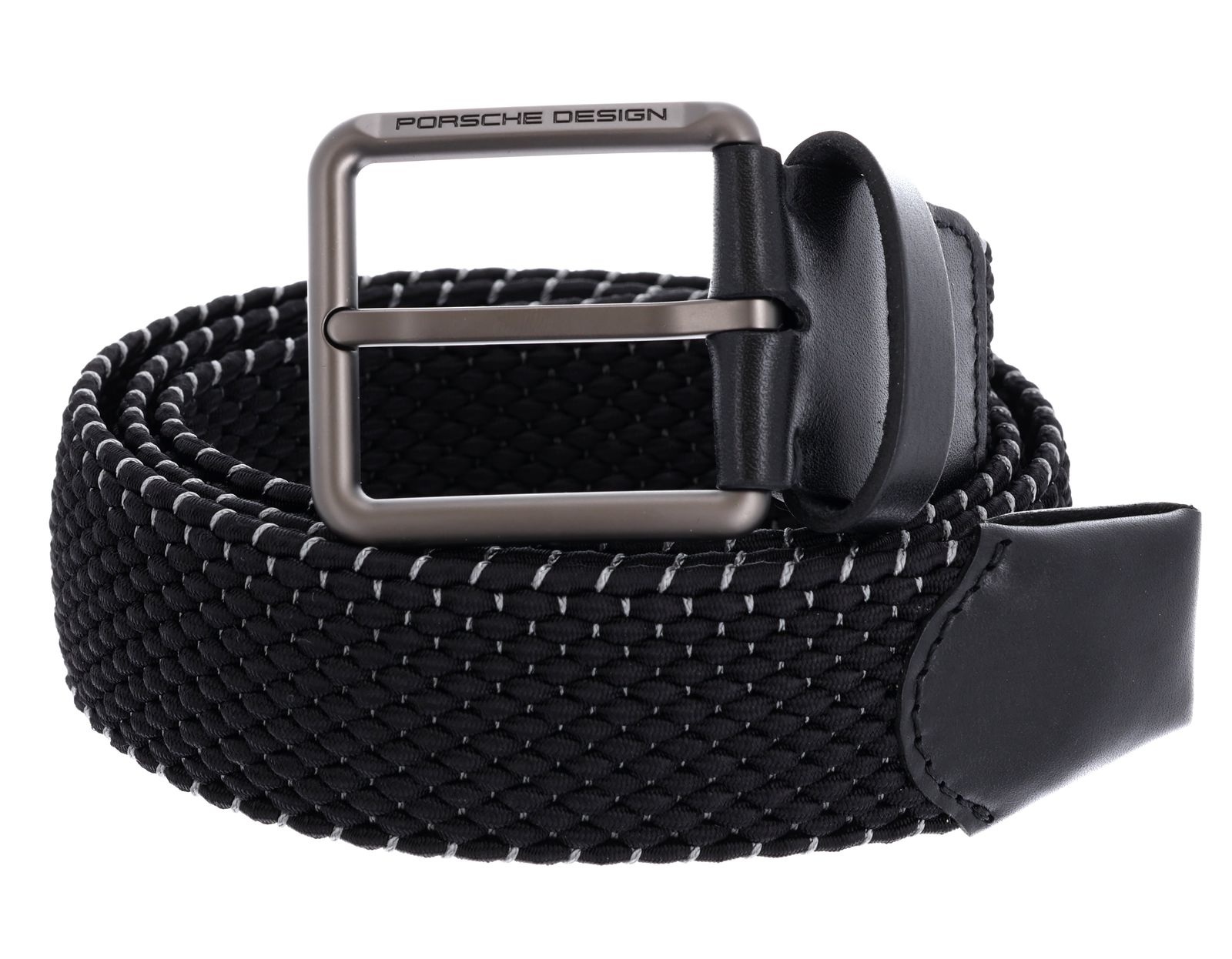 PORSCHE DESIGN Casual Pin Buckle Chino Belt 4,0 W100 Black
