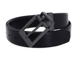 PORSCHE DESIGN Business Traveller Buckle Belt Reversible 3,5 W95 Black - Black - kürzbar