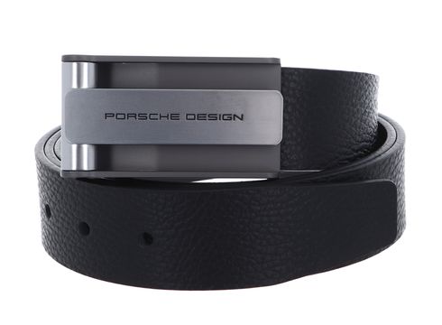 PORSCHE DESIGN Business Hook Belt Buckle 35 W85 Black - kürzbar