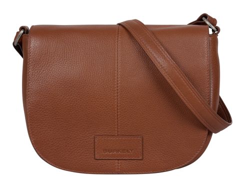 BURKELY Soft Skylar Satchel Bag Round Chestnut