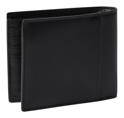 Calvin Klein Raised Bill Fold W / Coin Wallet Black