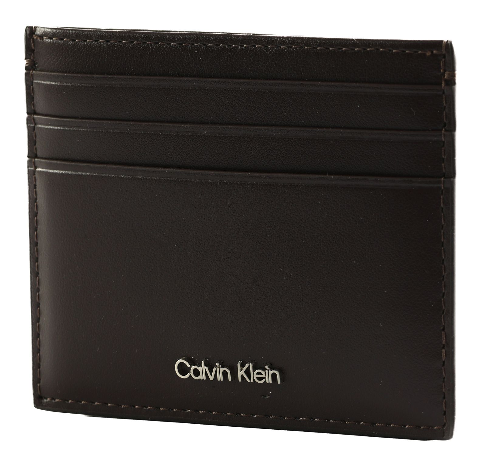 Calvin Klein Raised Cardholder CK Dark Brown