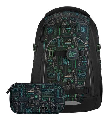coocazoo Mate School Backpack 3tlg. Humedica Free Spirit