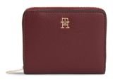 TOMMY HILFIGER TH Icon Zip Around Wallet With Flap M Velvet Maroon