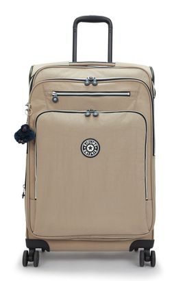 kipling Spontaneous Wheeled Luggage M Yell Fun Black