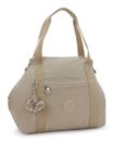 kipling Basic Eyes Wide Open Art Tote Soft Taupe