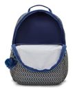 kipling Seoul Lap Large Backpack L Blue On Wire