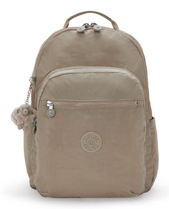 kipling Seoul Lap Large Backpack L Soft Taupe