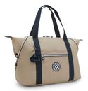 kipling Eyes Wide Open Art M Travel Tote Soft Taupe C