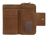 bugatti Fabia Ladies Long Zip Wallet Cognac