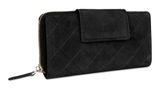 bugatti Fabia Ladies Long Zip Wallet Black