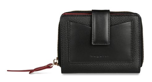 bugatti Viola Ladies Zip Wallet S Black - Red