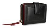 bugatti Viola Ladies Zip Wallet S Black - Red