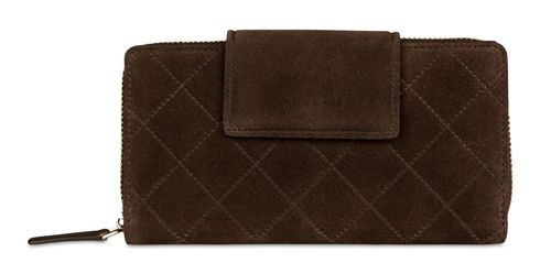bugatti Fabia Ladies Long Zip Wallet Brown