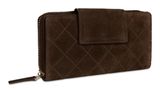 bugatti Fabia Ladies Long Zip Wallet Brown