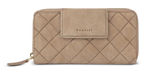 bugatti Fabia Ladies Long Zip Wallet Sand