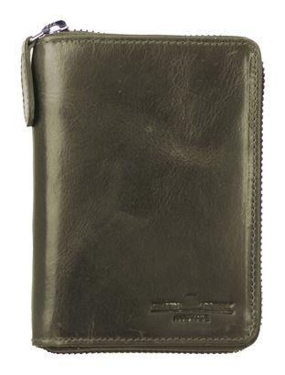 GREENBURRY Newport Zip Around Wallet British Green