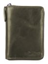 GREENBURRY Newport Zip Around Wallet British Green