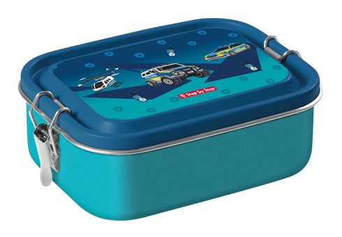 Step by Step Lunchbox Stainless Steel Police Step by Step Lunchbox Stainless Steel Police