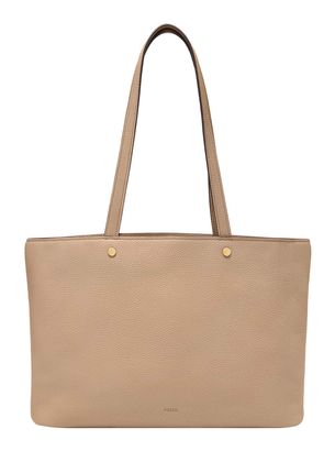 FOSSIL Jessie Top Zip Tote Beige