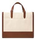 FOSSIL Gemma Tote Bag Brown / Canvas