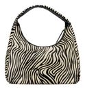 JOST Furry Zebra Hobo Bag L Zebra