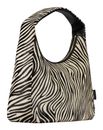 JOST Furry Zebra Hobo Bag L Zebra