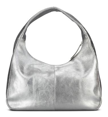 JOST Silver Shimmer Hobo Bag L Silver