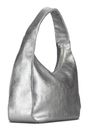 JOST Silver Shimmer Hobo Bag L Silver