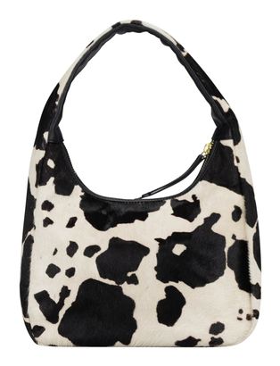 JOST Furry Cow Hobo Bag S Black