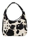 JOST Furry Cow Hobo Bag S Black