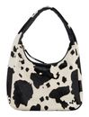 JOST Furry Cow Hobo Bag S Black
