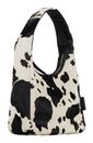 JOST Furry Cow Hobo Bag S Black