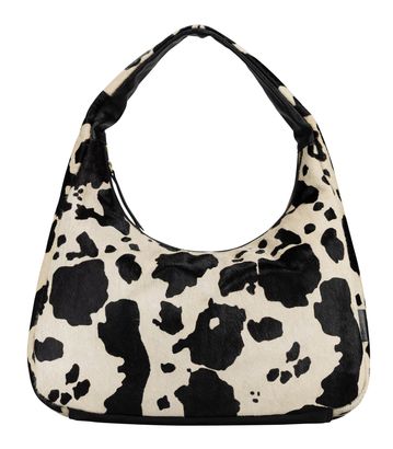 JOST Furry Cow Hobo Bag L Black